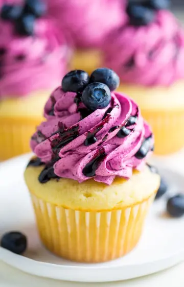 Blueberry cup cake